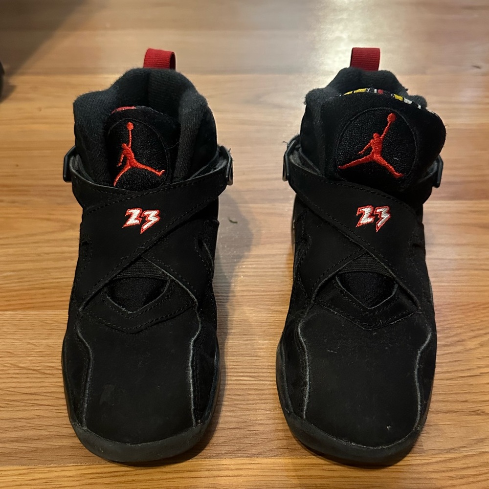 Jordan 8’s Preschool Black Sneakers